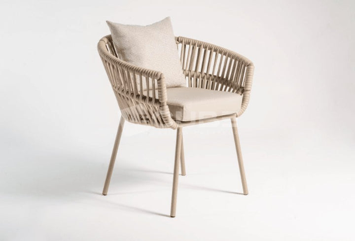 Chaise-Fauteuil SANDRA beige - Le Cube Artisan Créateur