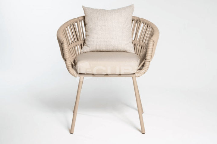 Chaise-Fauteuil SANDRA beige - Le Cube Artisan Créateur