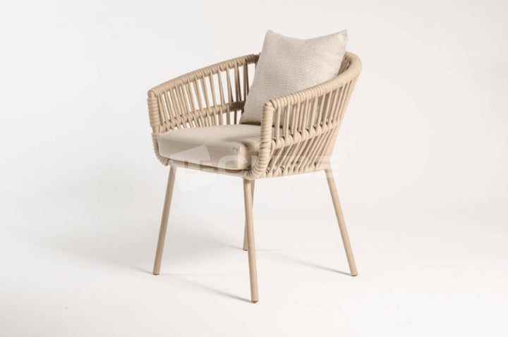 Chaise-Fauteuil SANDRA beige - Le Cube Artisan Créateur
