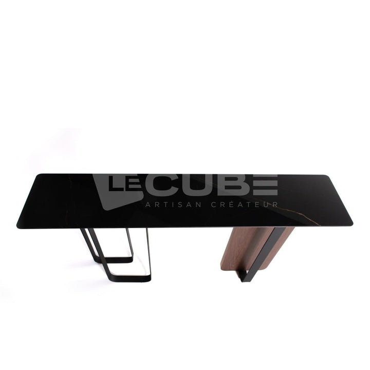 Console céramique BELLA Noir Saint Laurent (grande taille) - Le Cube Artisan Créateur