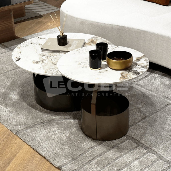 Duo de tables basses Bruno - Le Cube Artisan Créateur