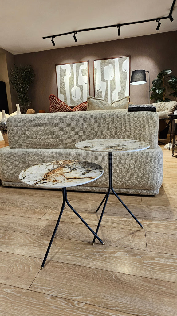Duo de tables d’appoint Ceramica