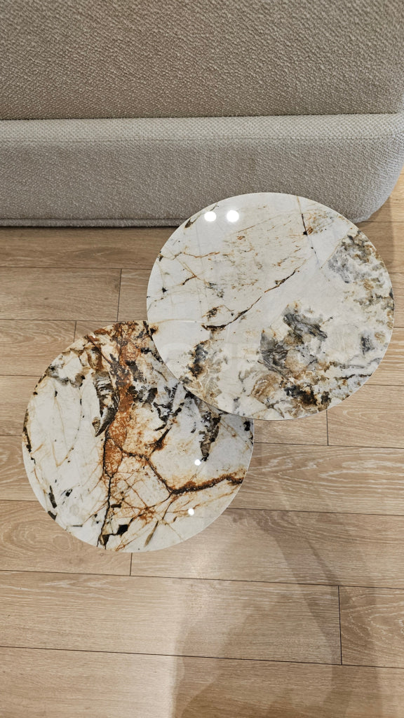 Duo de tables d’appoint Ceramica