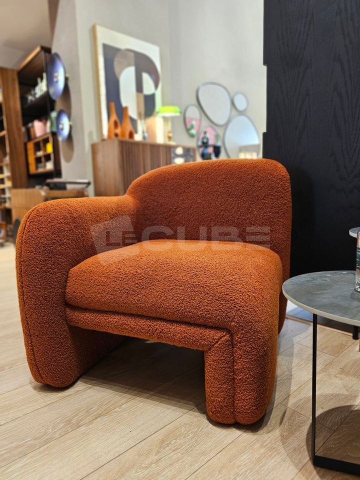 Fauteuil Brook (bouclette Terracotta) Fauteuil