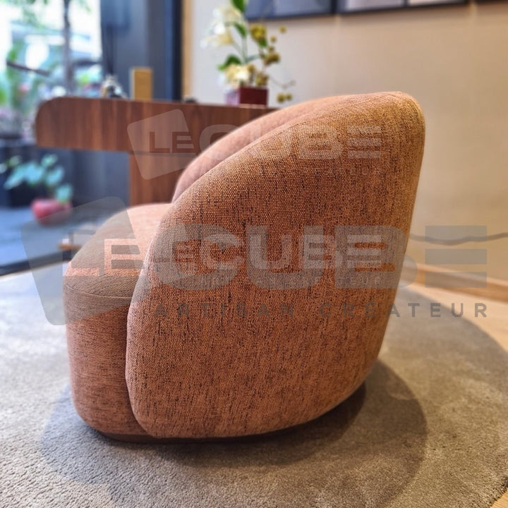 Fauteuil GORDON Terracotta - Le Cube Artisan Créateur