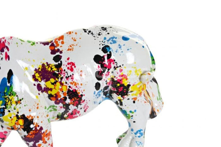 Figure Rhino en résine RAINBOW - Le Cube Artisan Créateur