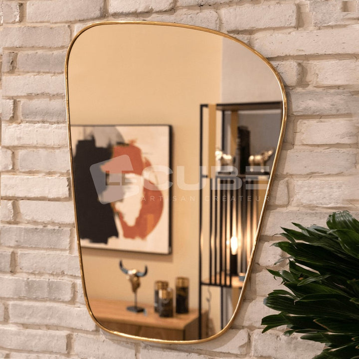 Miroir en laiton D - Le Cube Artisan Créateur