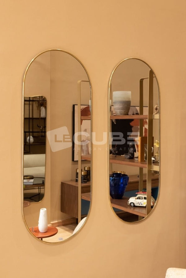 Miroirs en laiton EL DUO (laiton doré) - Le Cube Artisan Créateur