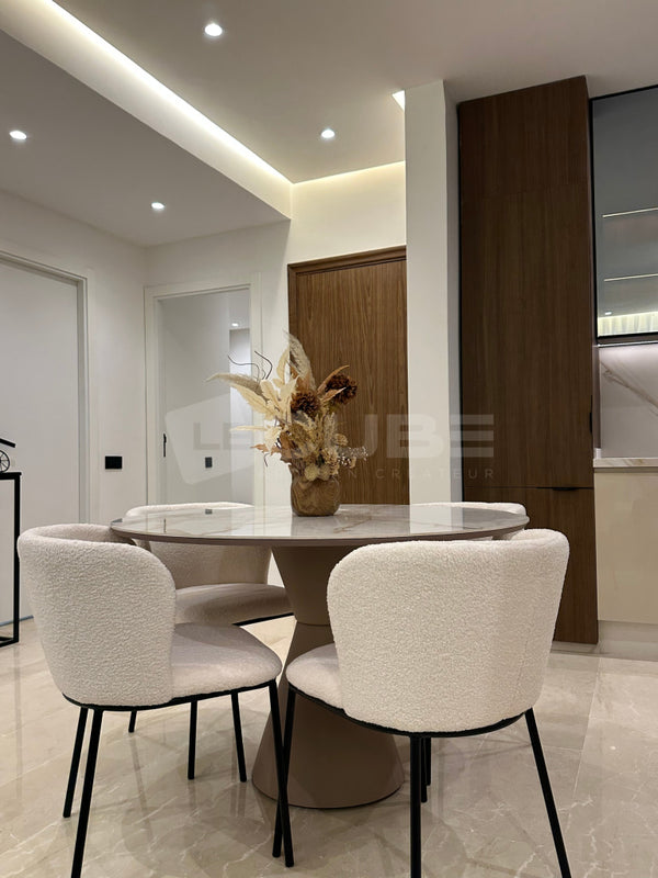 Table À Manger Enzo Beige Antique White