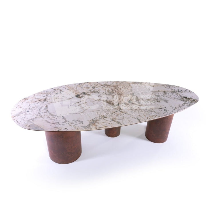 Table à manger FELINI Corten - Le Cube Artisan Créateur