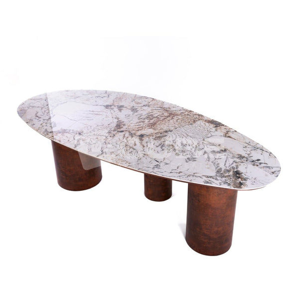 Table à manger FELINI Corten - Le Cube Artisan Créateur