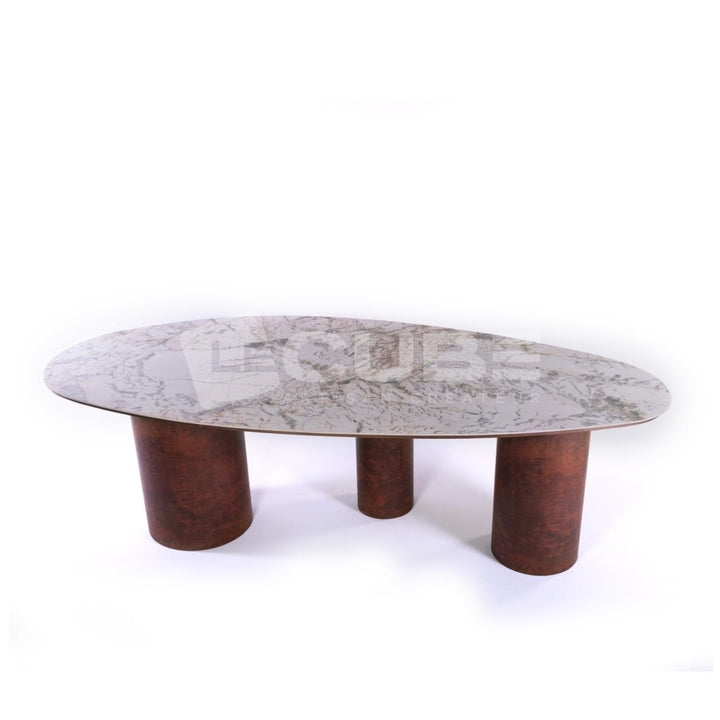 Table à manger FELINI Corten - Le Cube Artisan Créateur