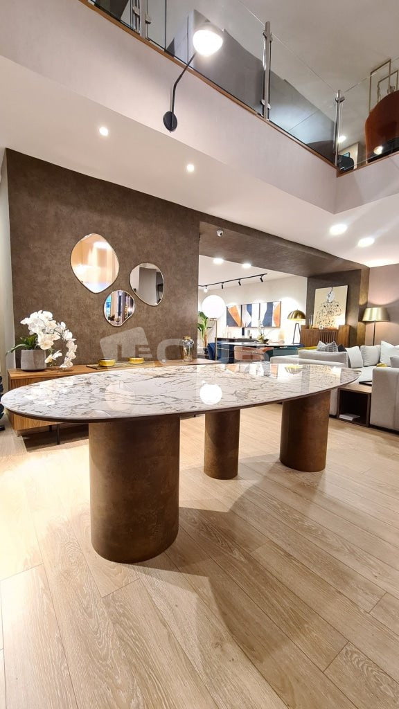 Table à manger FELINI Corten - Le Cube Artisan Créateur