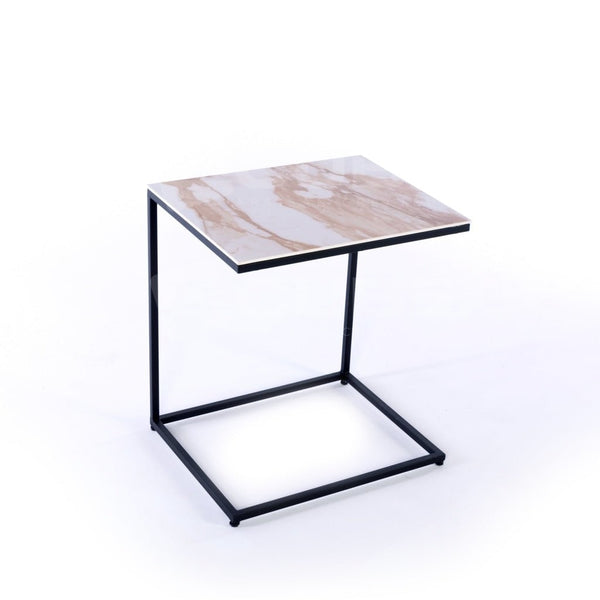 Table d'appoint LIVIA Antique White - Le Cube Artisan Créateur