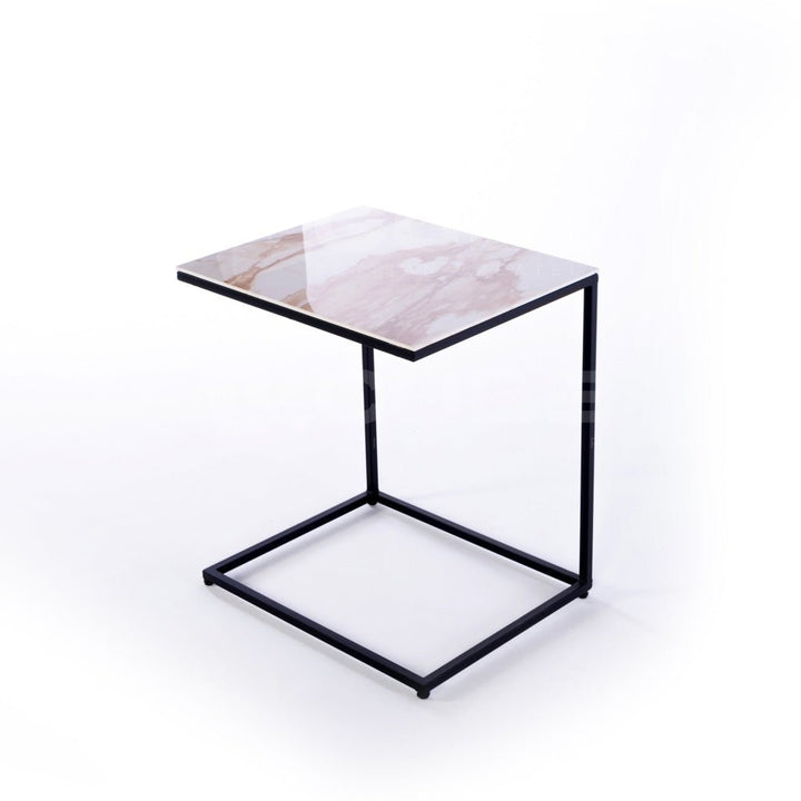 Table d'appoint LIVIA Antique White - Le Cube Artisan Créateur