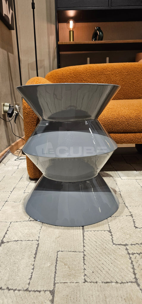 Table d’appoint Onda grise Table d’appoint