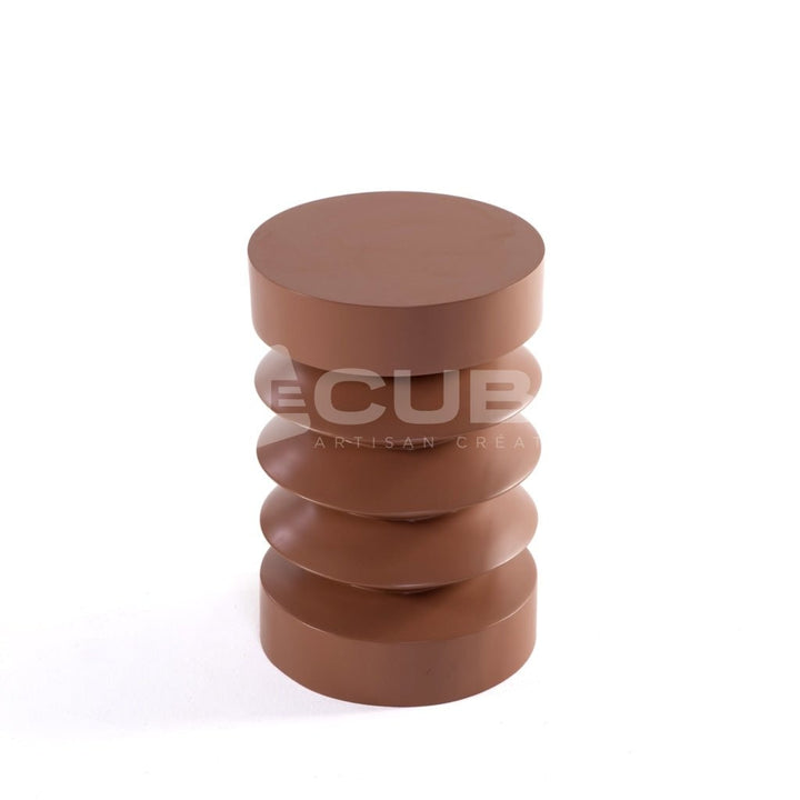 Table d'appoint TORSADO Terracotta - Le Cube Artisan Créateur