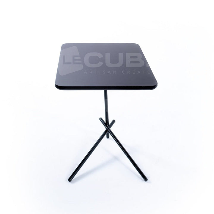 Table d'appoint Wallnut - Black Edition - Le Cube Artisan Créateur