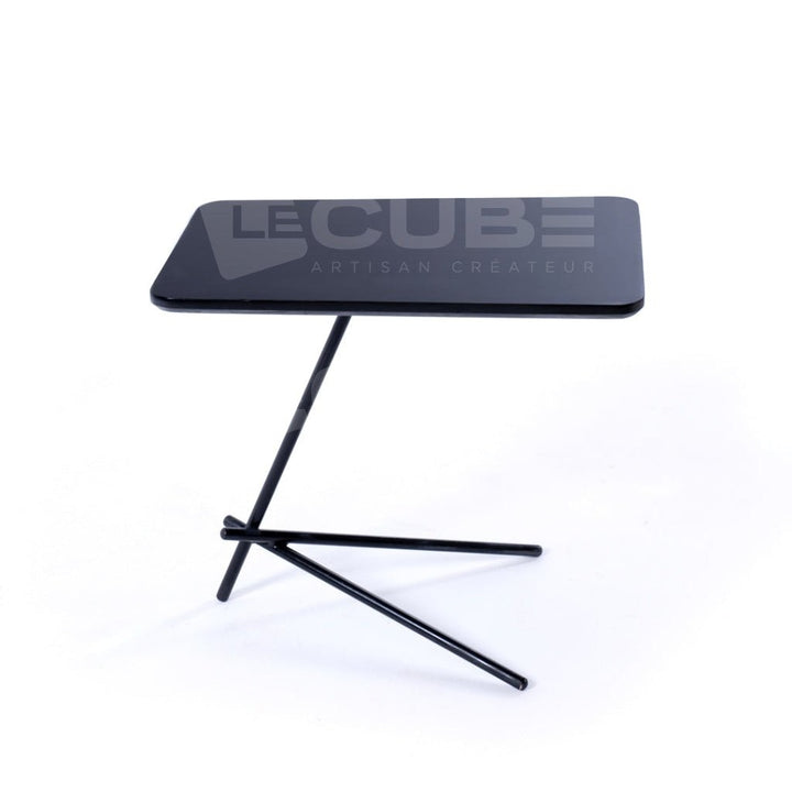 Table d'appoint Wallnut - Black Edition - Le Cube Artisan Créateur
