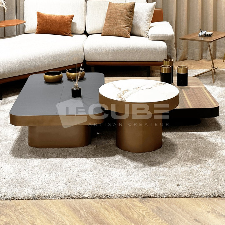 Trio de tables basses Adriana - Le Cube Artisan Créateur