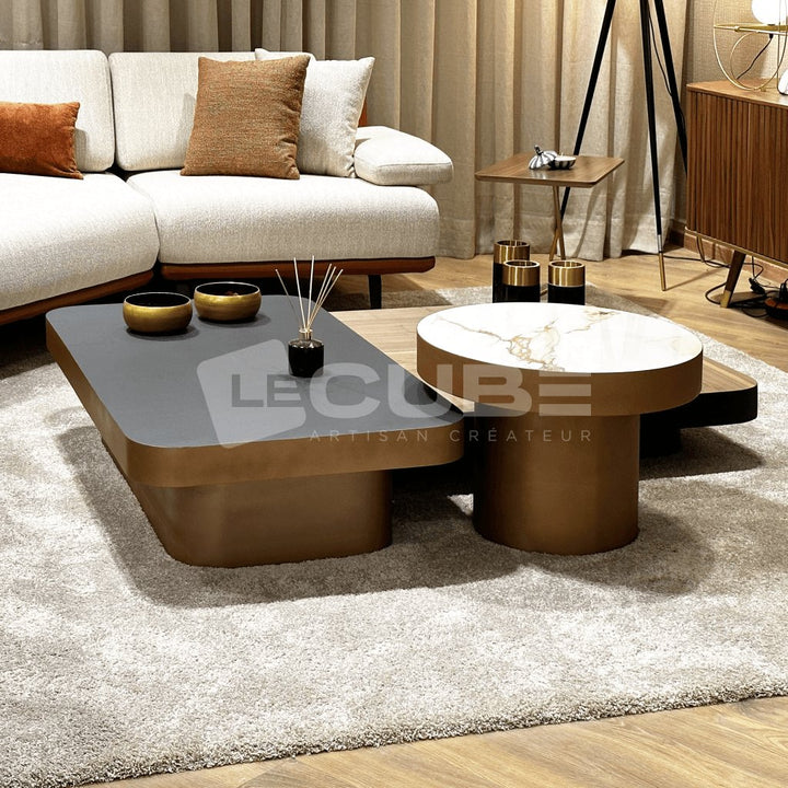 Trio de tables basses Adriana - Le Cube Artisan Créateur