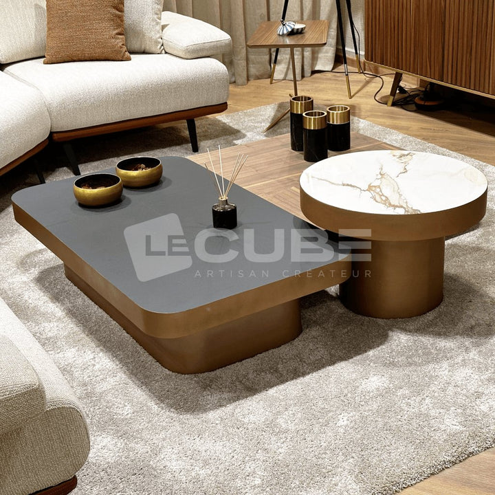 Trio de tables basses Adriana - Le Cube Artisan Créateur