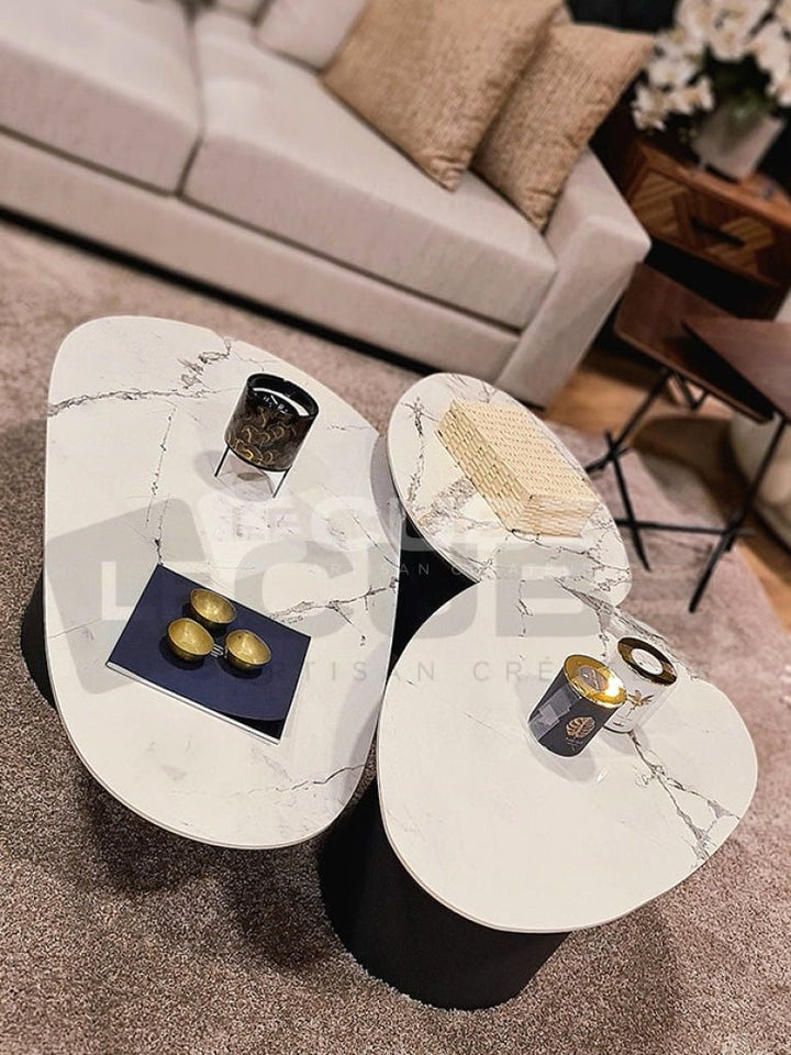 Trio de tables basses ARIANA - Le Cube Artisan Créateur