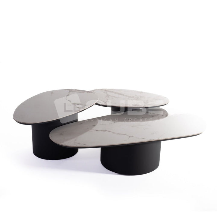 Trio de tables basses ARIANA - Le Cube Artisan Créateur