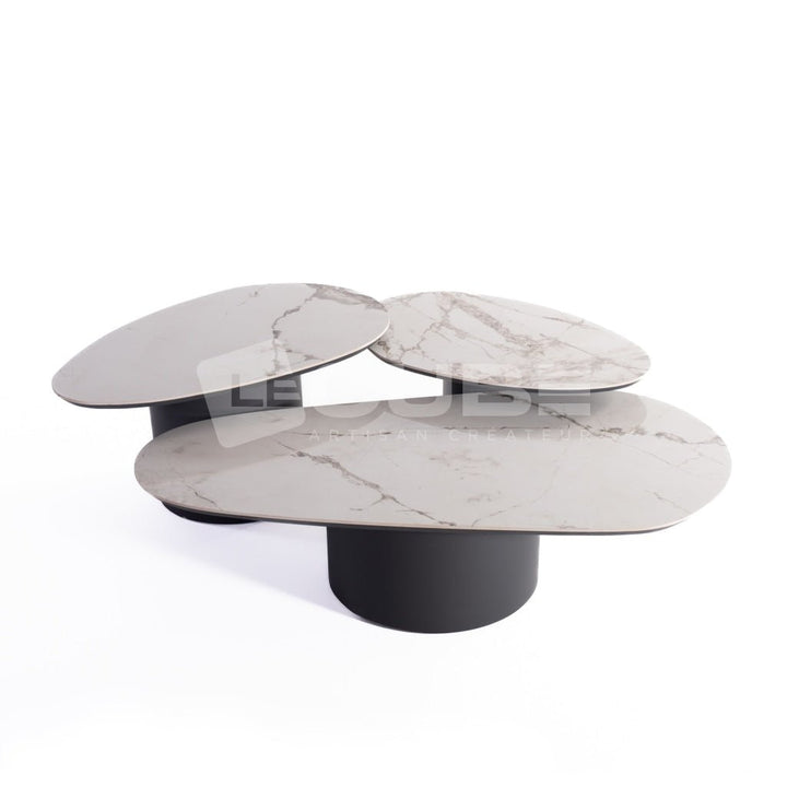 Trio de tables basses ARIANA - Le Cube Artisan Créateur