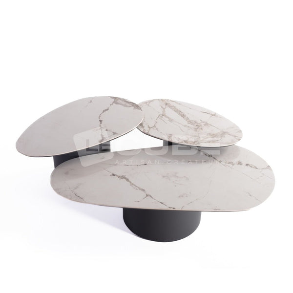Trio de tables basses ARIANA - Le Cube Artisan Créateur