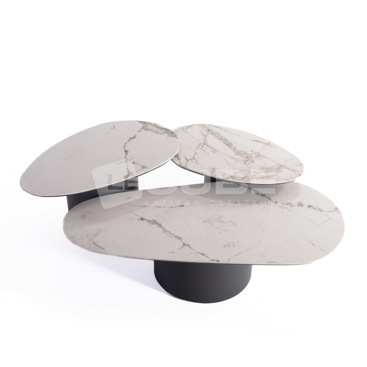 Trio de tables basses ARIANA - Le Cube Artisan Créateur